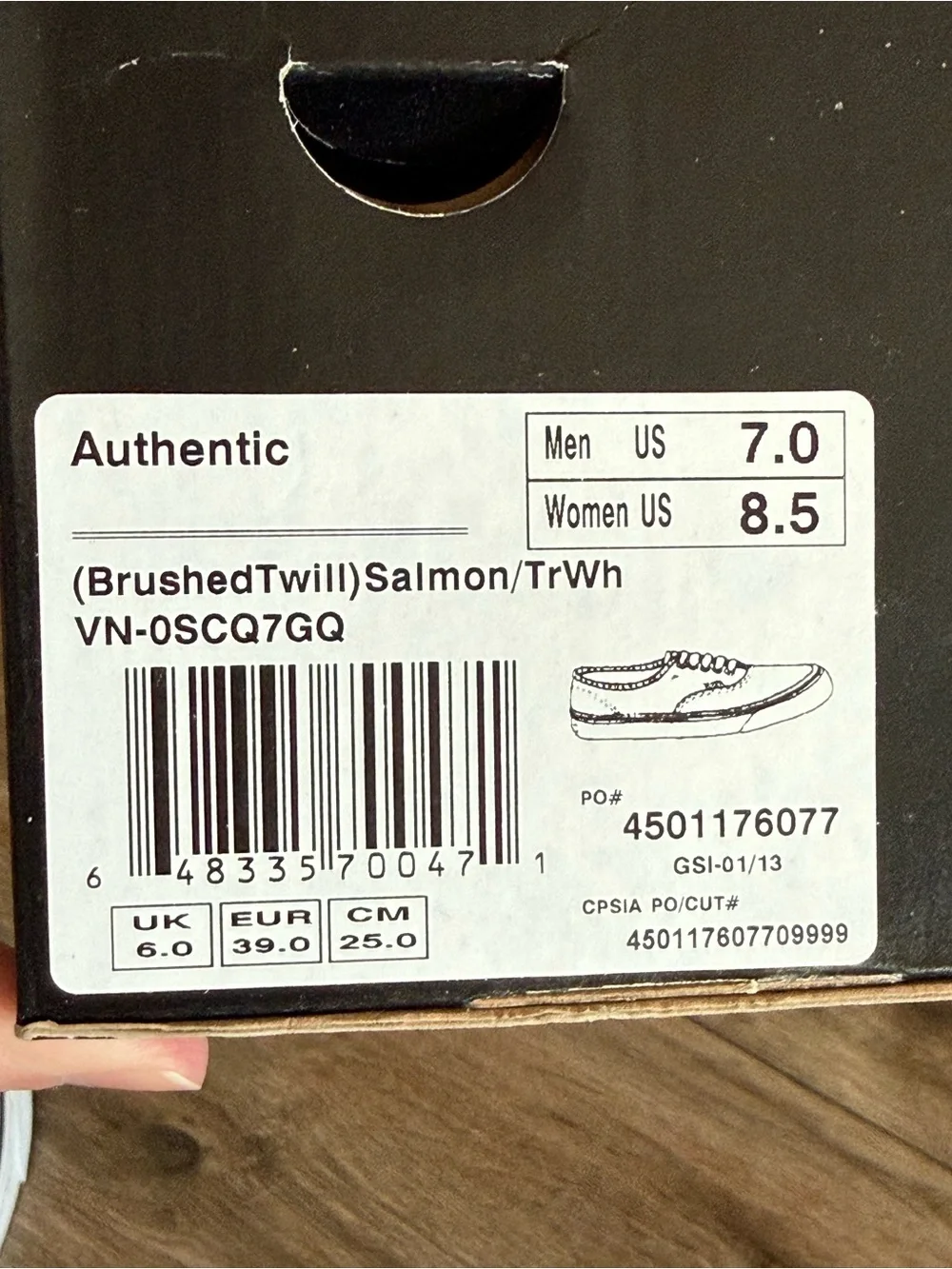 Vans Pink Canvas Low-Top Sneakers with Tan Laces